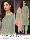 Salma Vol 1 By Zaha Heavy Embroidery Organza Pakistani Suits Wholesale Shop In Surat